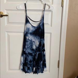 Blue tie dye dress